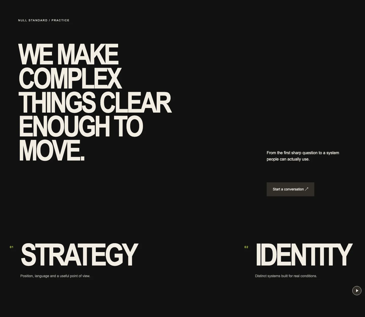 Studio Capabilities, Designed appearance