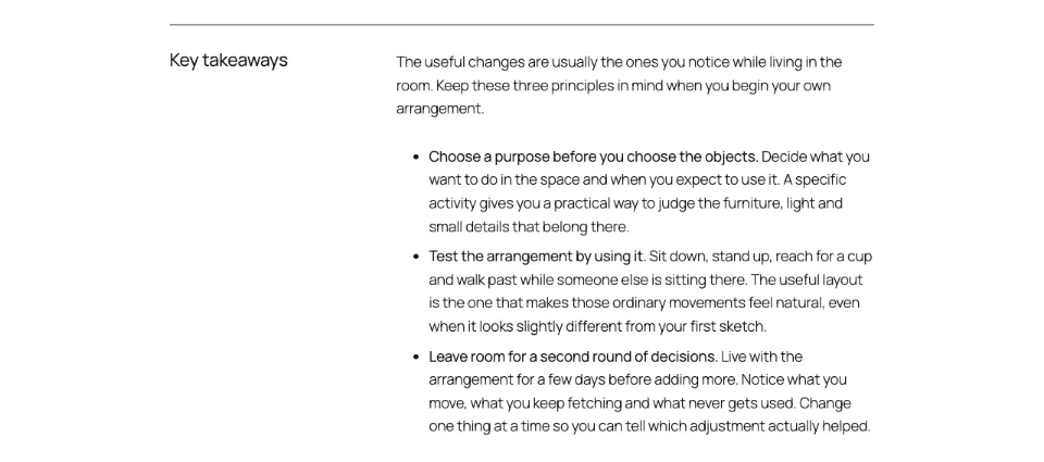 Key takeaways: ruled list in Twenty Twenty-Five