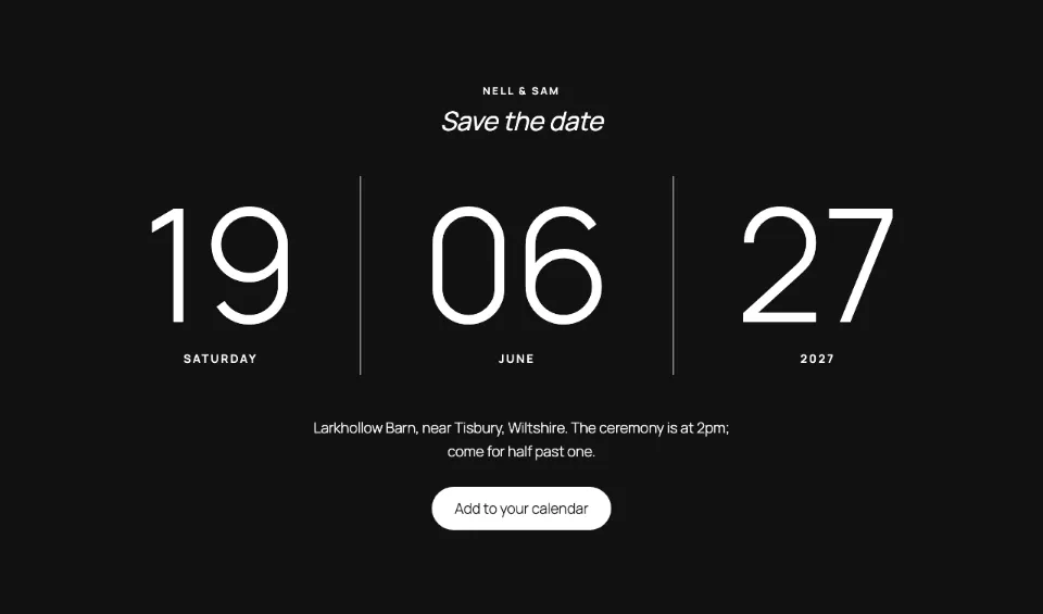 Date in figures rendered in Twenty Twenty-Five