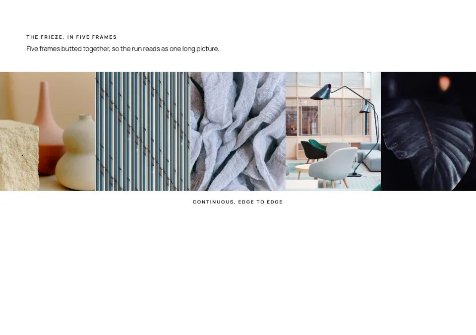 Frieze band rendered in Twenty Twenty-Five