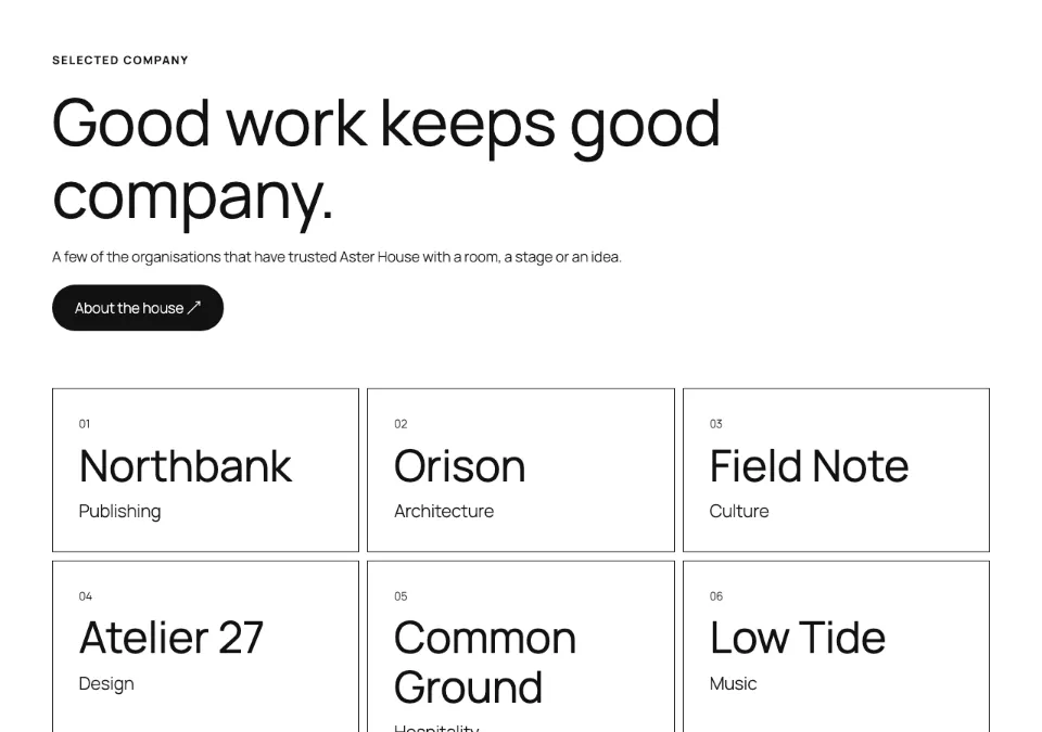 Good Company rendered in Twenty Twenty-Five