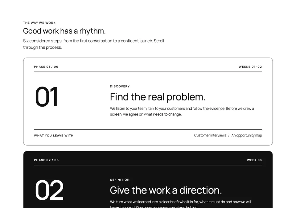 Process stack steps in Twenty Twenty-Five