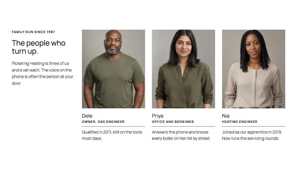 Team small business rendered in Twenty Twenty-Five