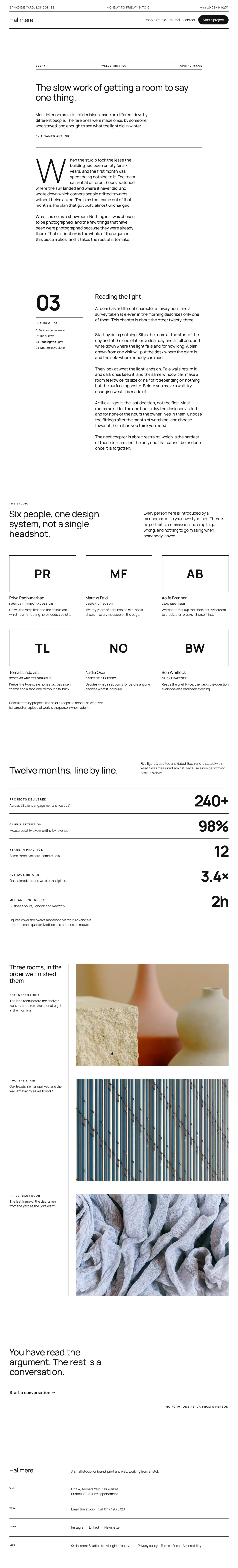 About page rendered in Twenty Twenty-Five